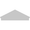 Ekena Millwork Peaked Cap Sunburst Architectural PVC Combination Pediment, 50"W x 19-3/8"H x 2-3/4"P (Pitch 6/12) PEDPC050X195PKC01 - alternate 4